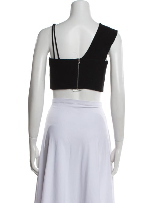 David Koma Square Neckline Sleeveless Crop Top