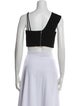 David Koma Square Neckline Sleeveless Crop Top