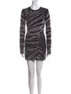 David Koma Printed Mini Dress