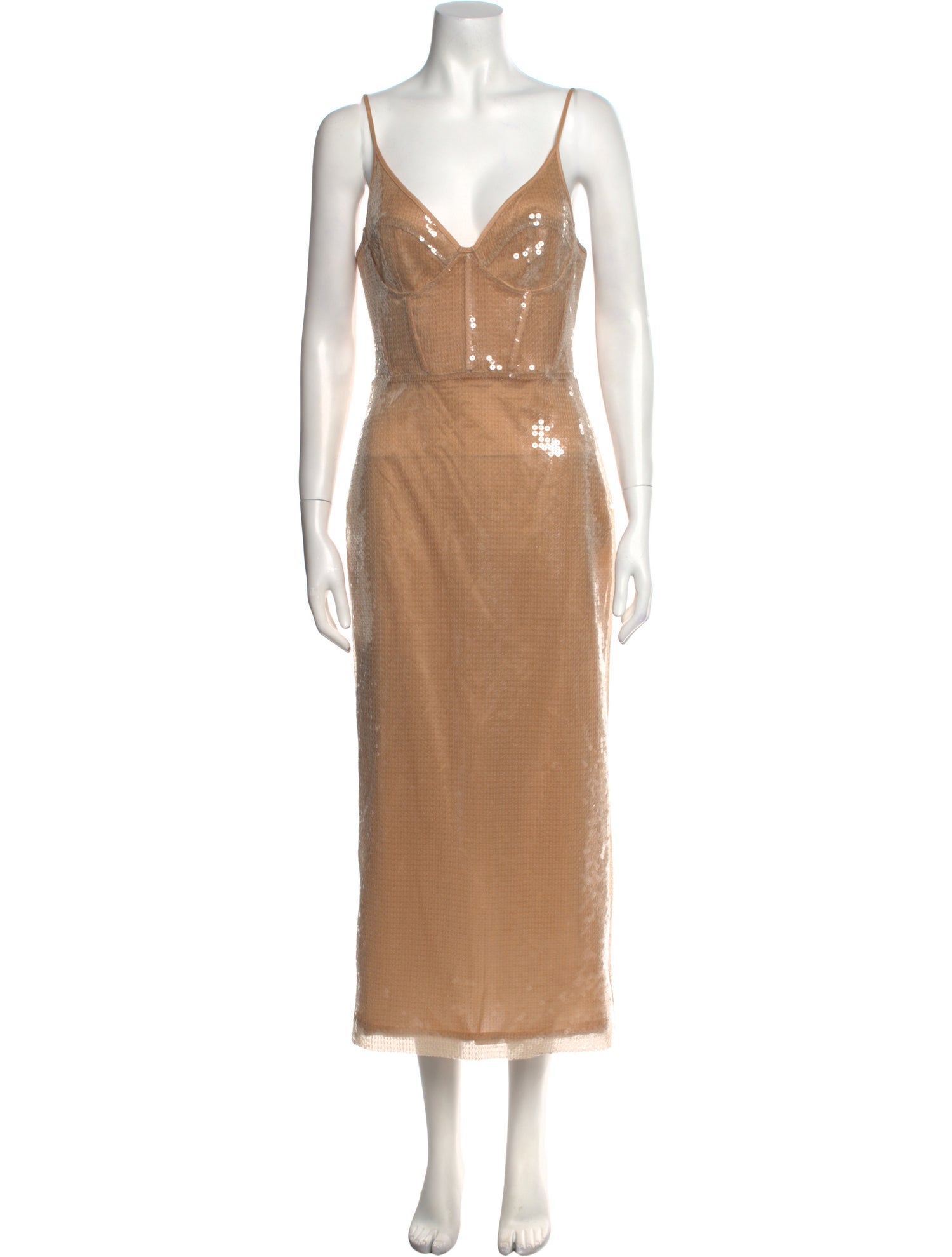 David Koma V-Neck Long Dress w/ Tags