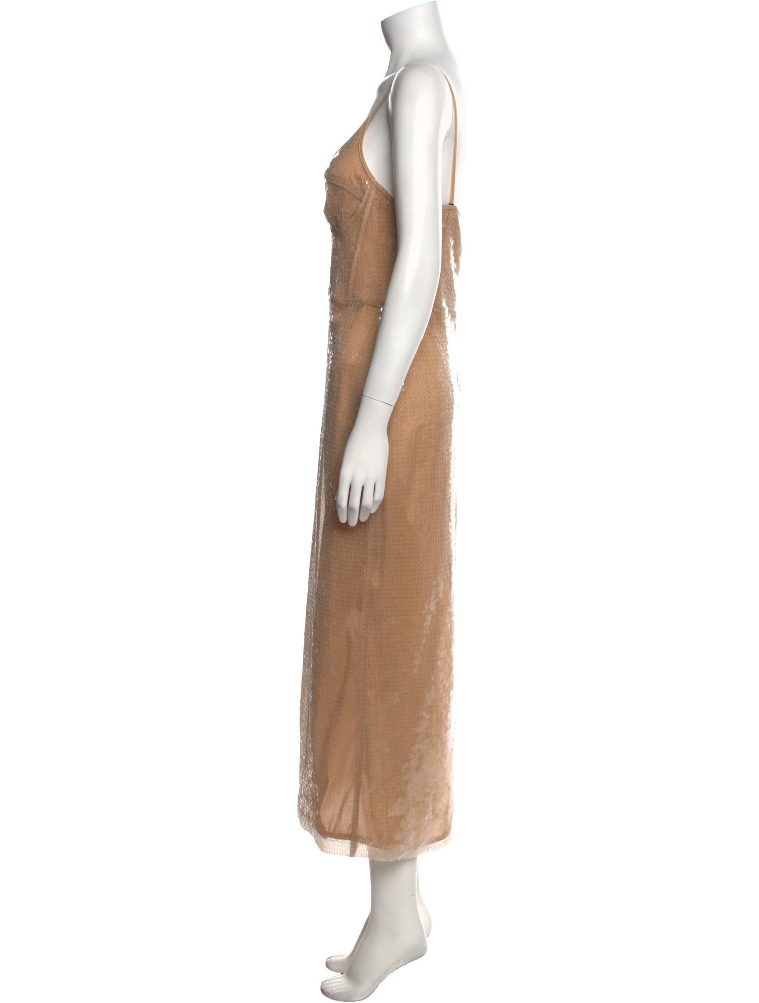 David Koma V-Neck Long Dress w/ Tags