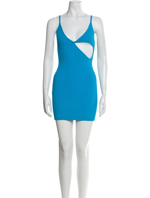 David Koma V-Neck Mini Dress