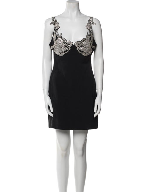 David Koma V-Neck Mini Dress
