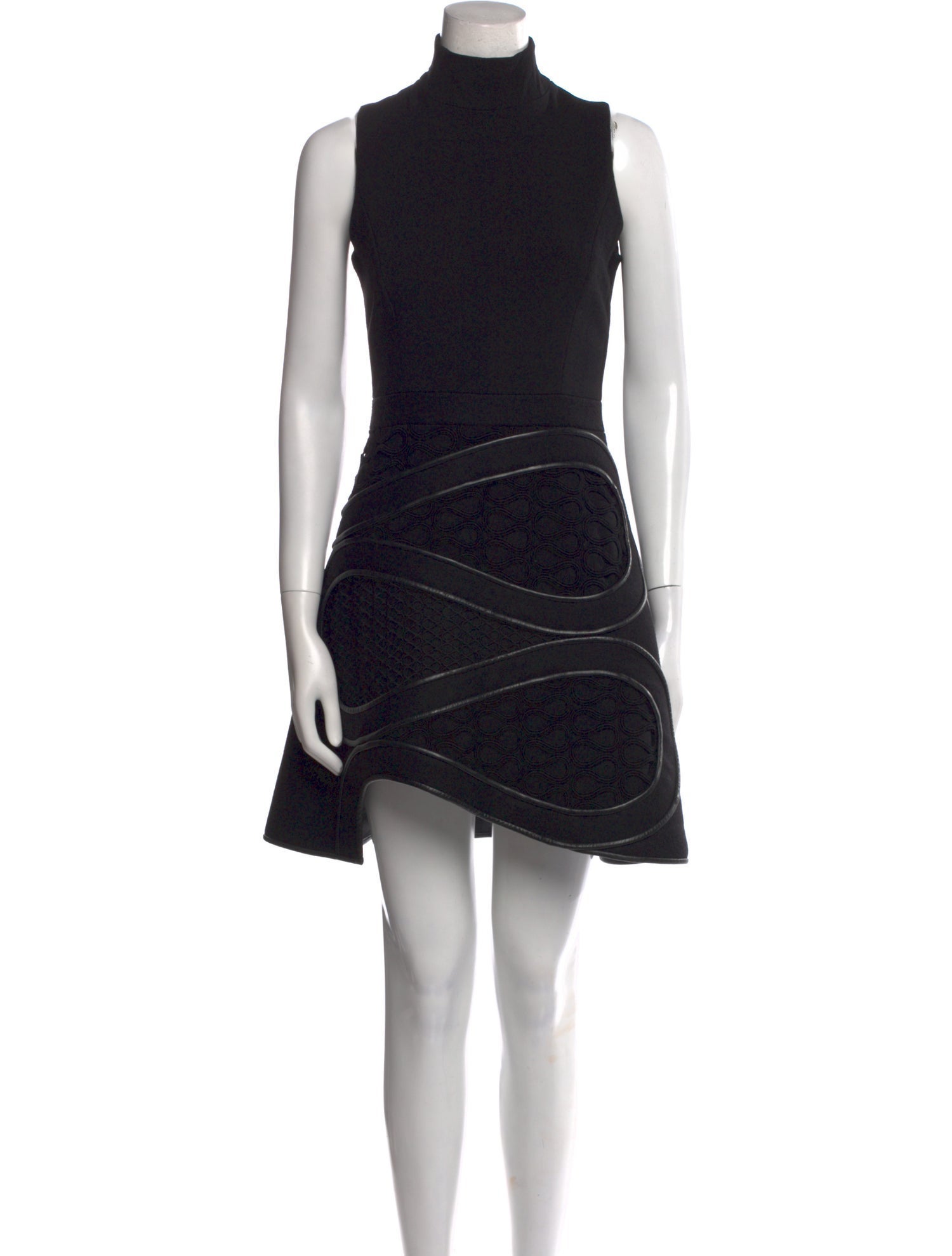 David Koma Wool Mini Dress