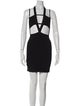 David Koma Square Neckline Mini Dress