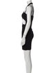 David Koma Square Neckline Mini Dress