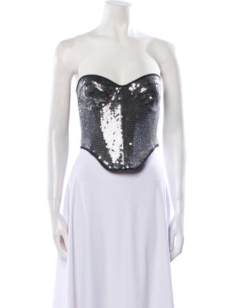 David Koma Strapless Crop Top w/ Tags