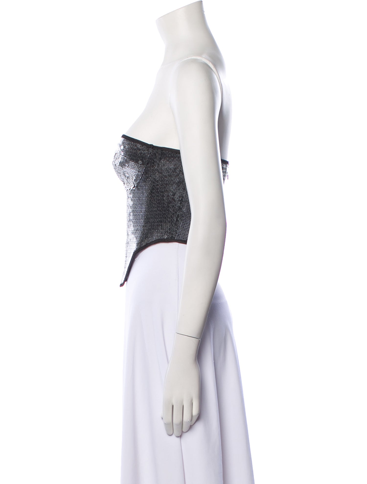 David Koma Strapless Crop Top w/ Tags