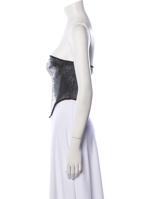 David Koma Strapless Crop Top w/ Tags