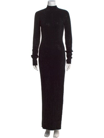 David Koma Turtleneck Long Dress