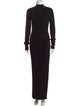 David Koma Turtleneck Long Dress