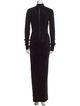 David Koma Turtleneck Long Dress
