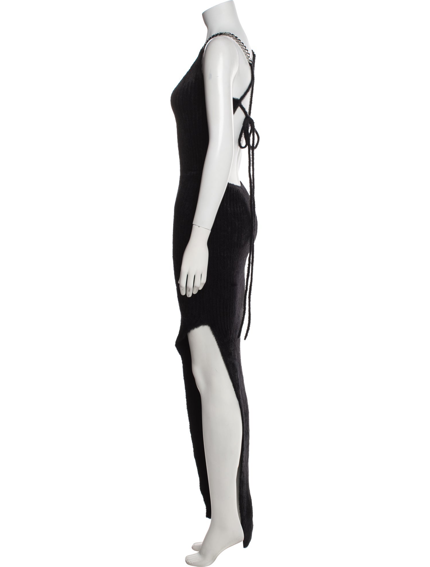 David Koma Scoop Neck Long Dress