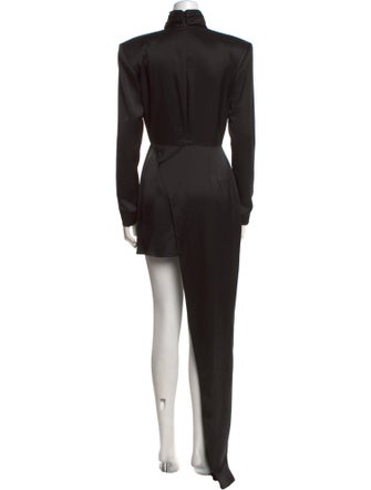 David Koma Mock Neck Mini Dress