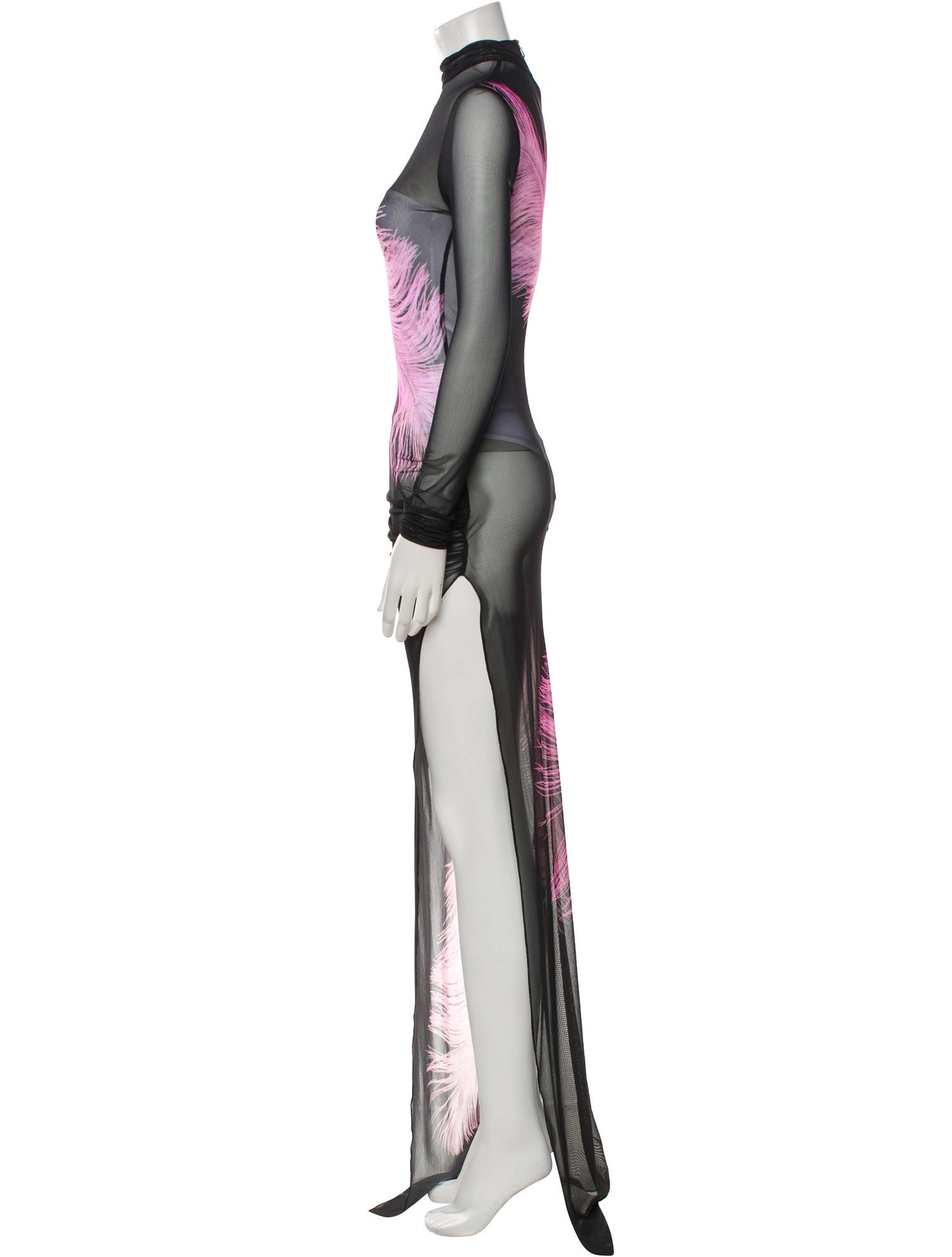 David Koma Mesh Long Dress