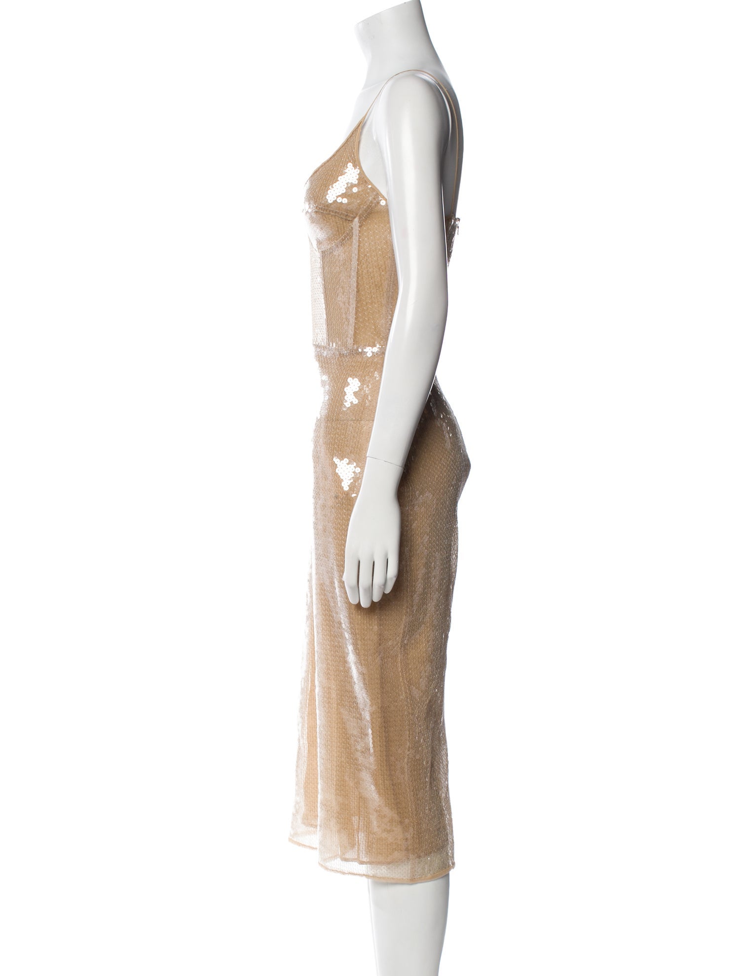 David Koma V-Neck Midi Length Dress