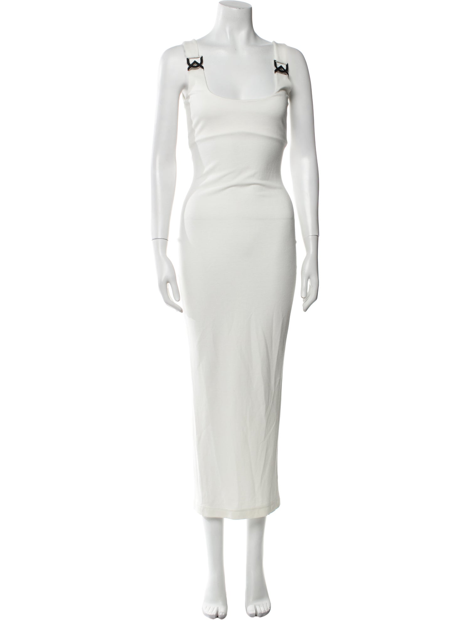 David Koma Square Neckline Long Dress