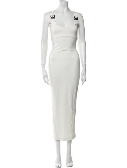 David Koma Square Neckline Long Dress