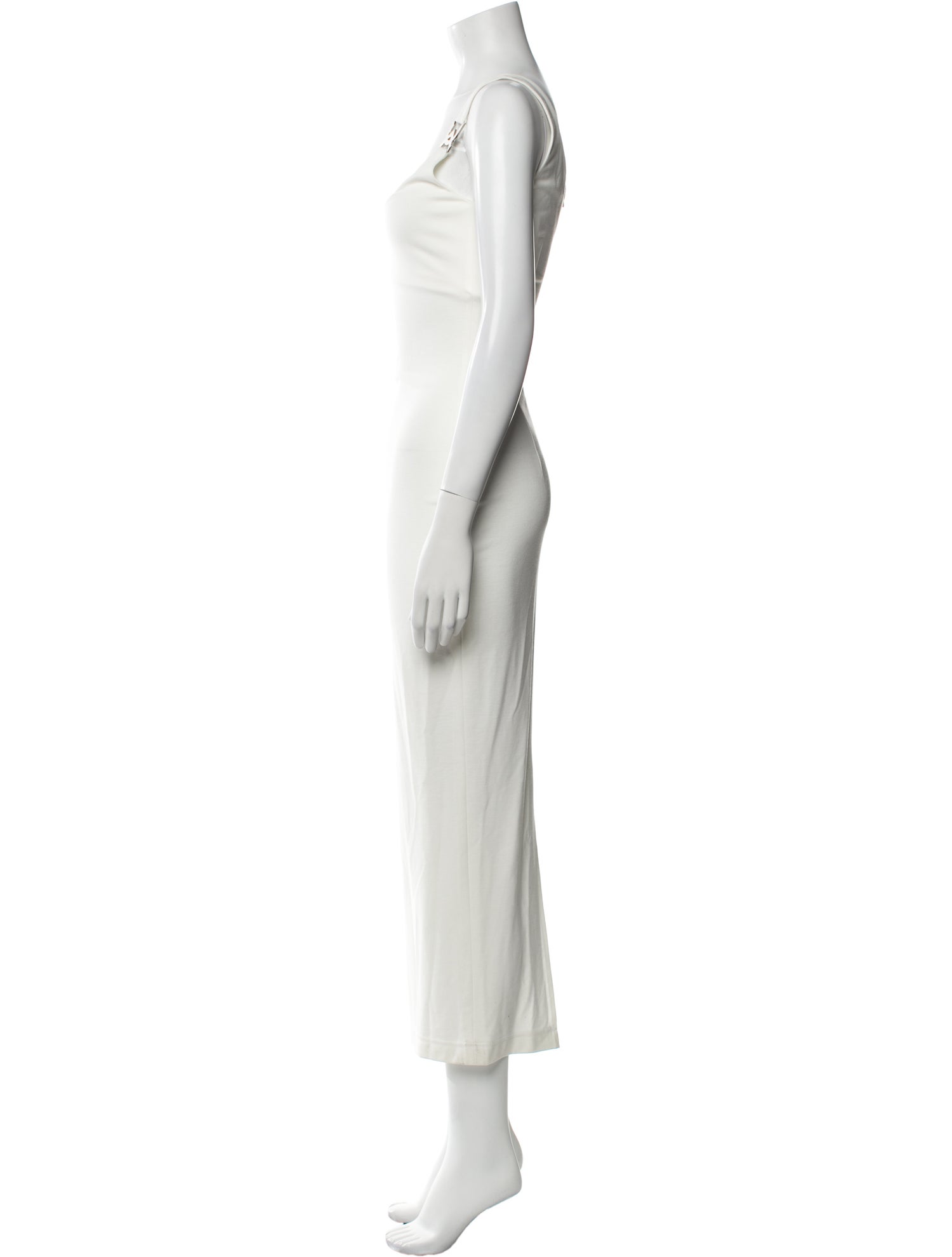 David Koma Square Neckline Long Dress