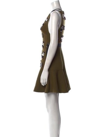 David Koma Wool Mini Dress