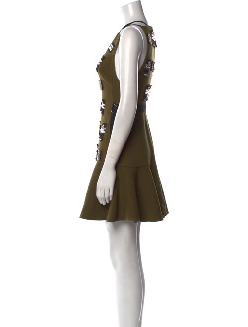 David Koma Wool Mini Dress