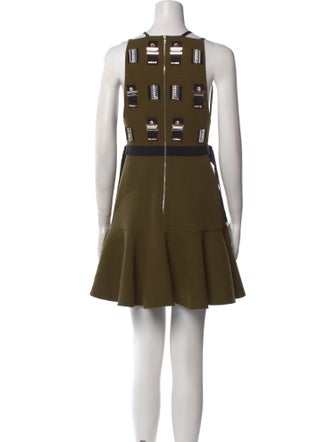 David Koma Wool Mini Dress