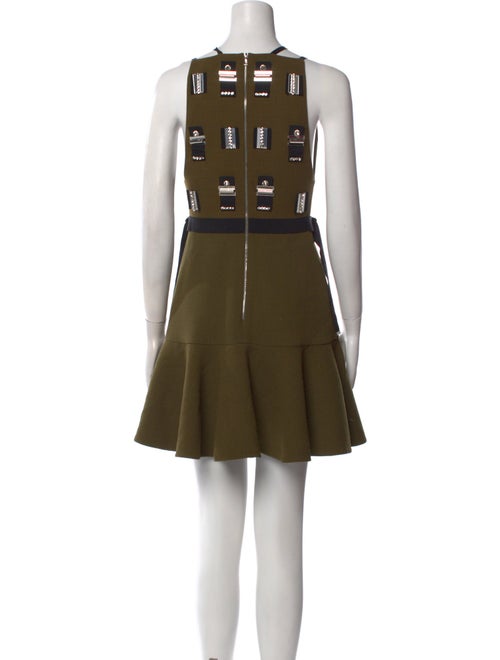 David Koma Wool Mini Dress
