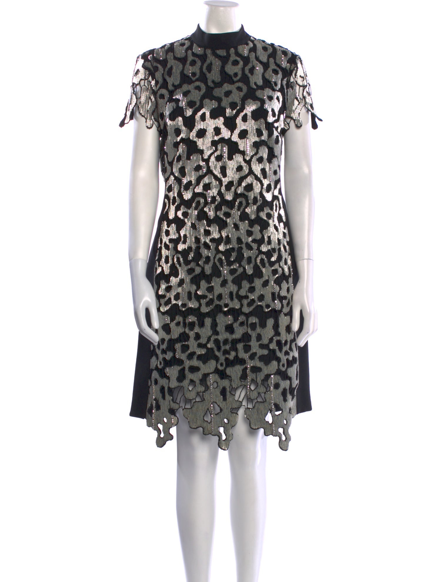 David Koma Printed Knee-Length Dress