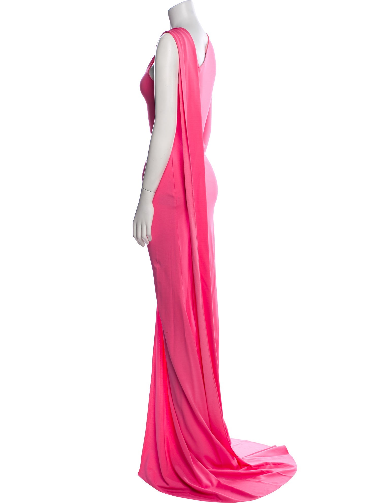 David Koma Cowl Neck Long Dress