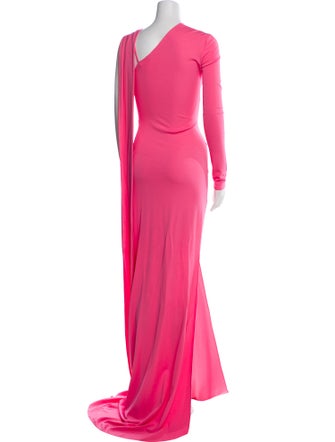 David Koma Cowl Neck Long Dress