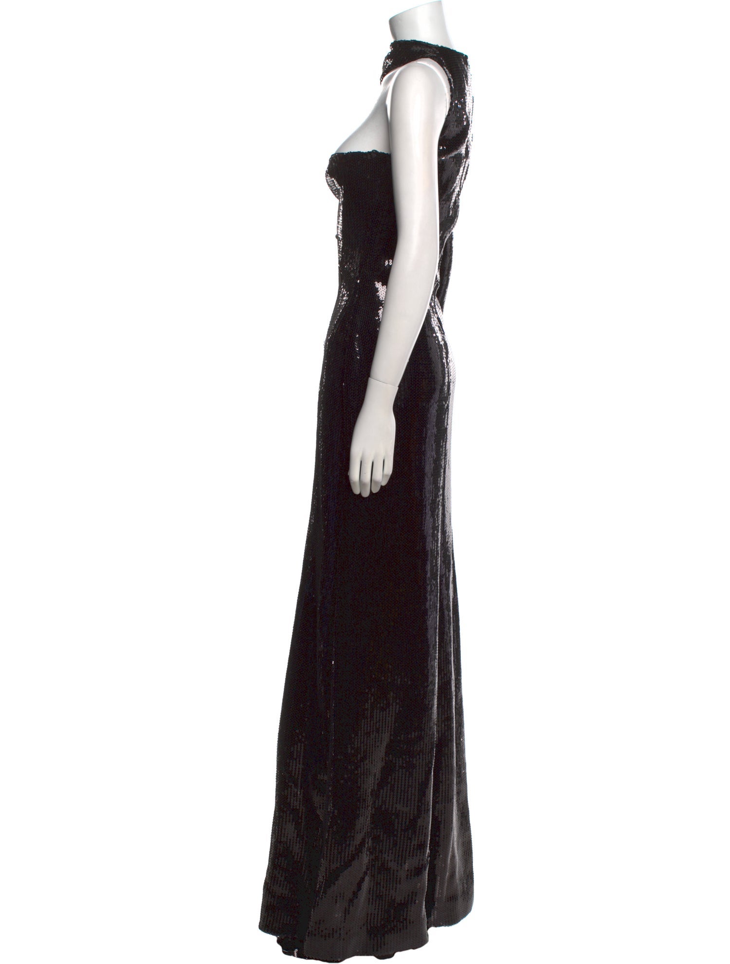 David Koma One-Shoulder Long Dress