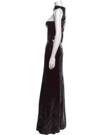 David Koma One-Shoulder Long Dress