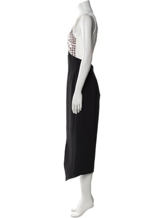 David Koma Halterneck Long Dress