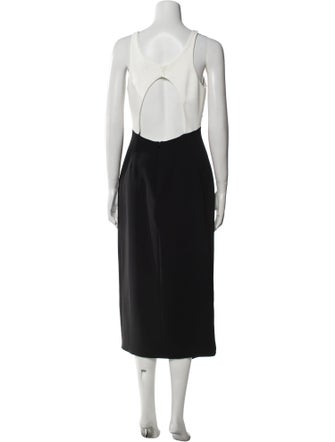 David Koma Halterneck Long Dress