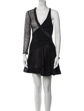 David Koma V-Neck Mini Dress