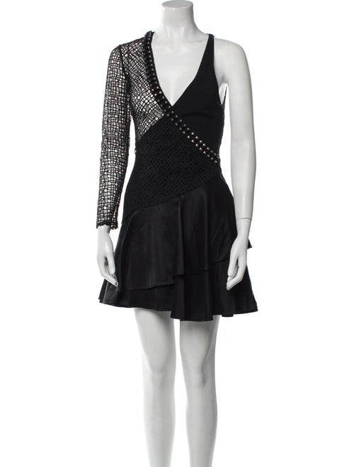 David Koma V-Neck Mini Dress