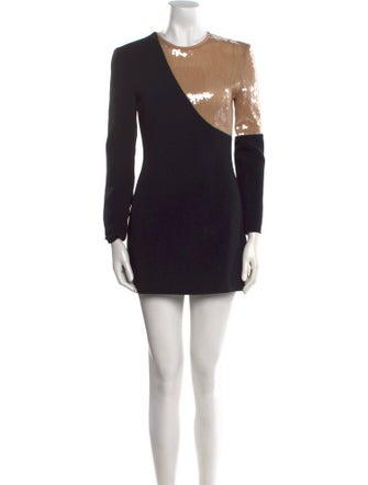David Koma Crew Neck Mini Dress