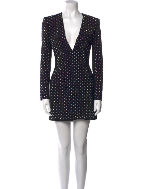 David Koma Polka Dot Print Mini Dress