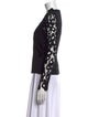 David Koma Lace Pattern V-Neck Top