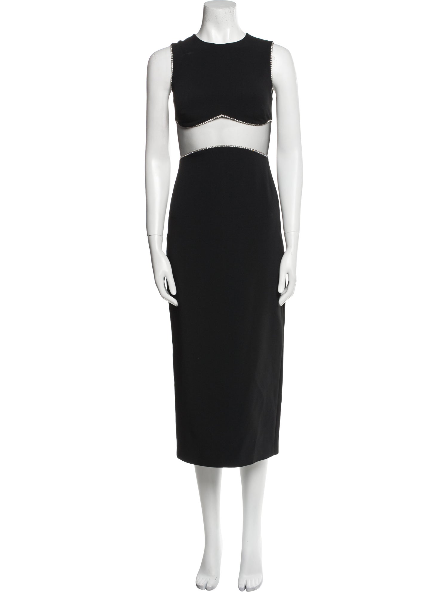David Koma Crew Neck Midi Length Dress