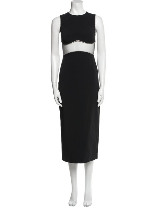 David Koma Crew Neck Midi Length Dress