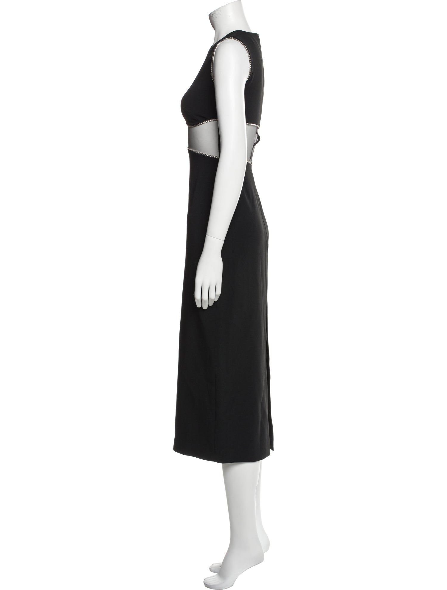 David Koma Crew Neck Midi Length Dress