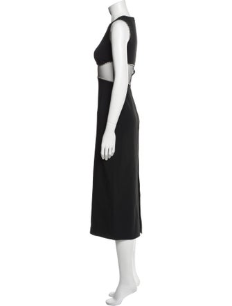 David Koma Crew Neck Midi Length Dress