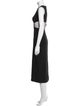 David Koma Crew Neck Midi Length Dress