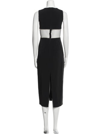 David Koma Crew Neck Midi Length Dress