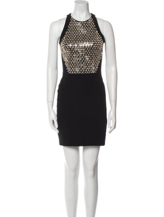 David Koma Velour Mini Dress