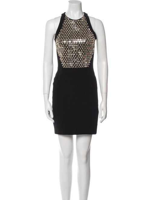 David Koma Velour Mini Dress