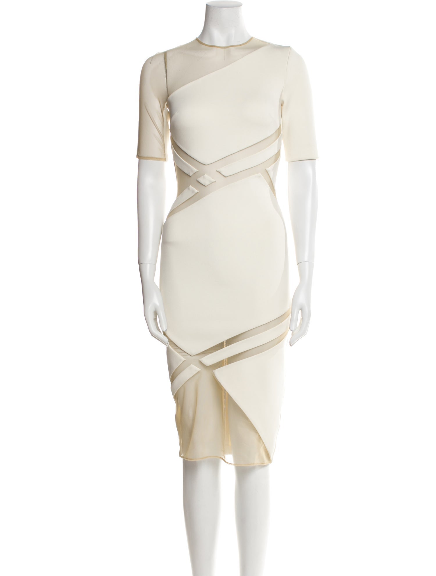 David Koma Crew Neck Knee-Length Dress
