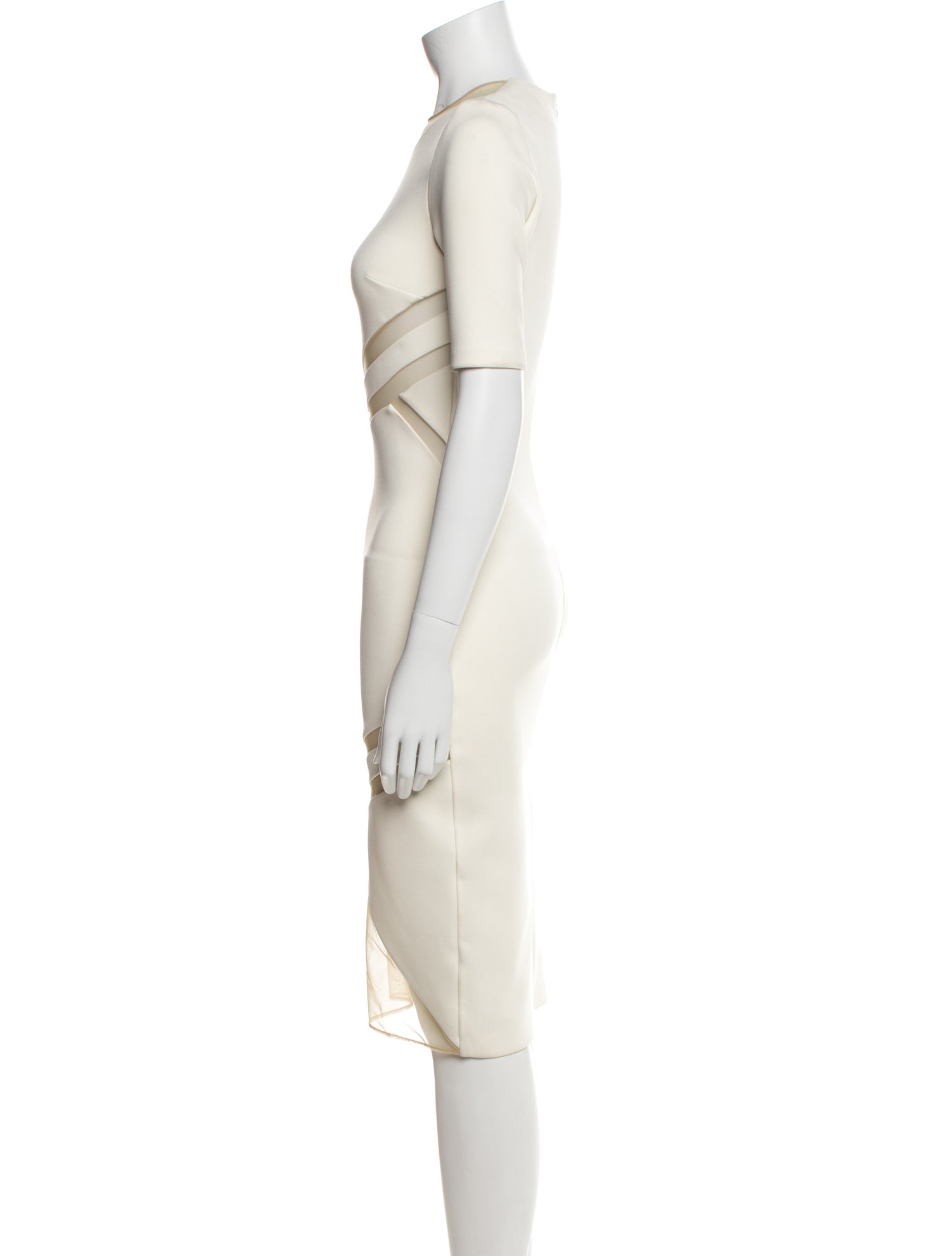 David Koma Crew Neck Knee-Length Dress