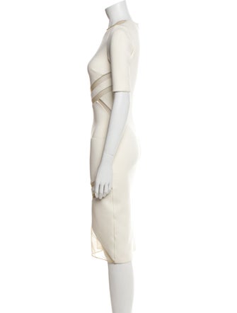 David Koma Crew Neck Knee-Length Dress